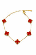 Red clover bracelet