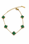 Green clover bracelet